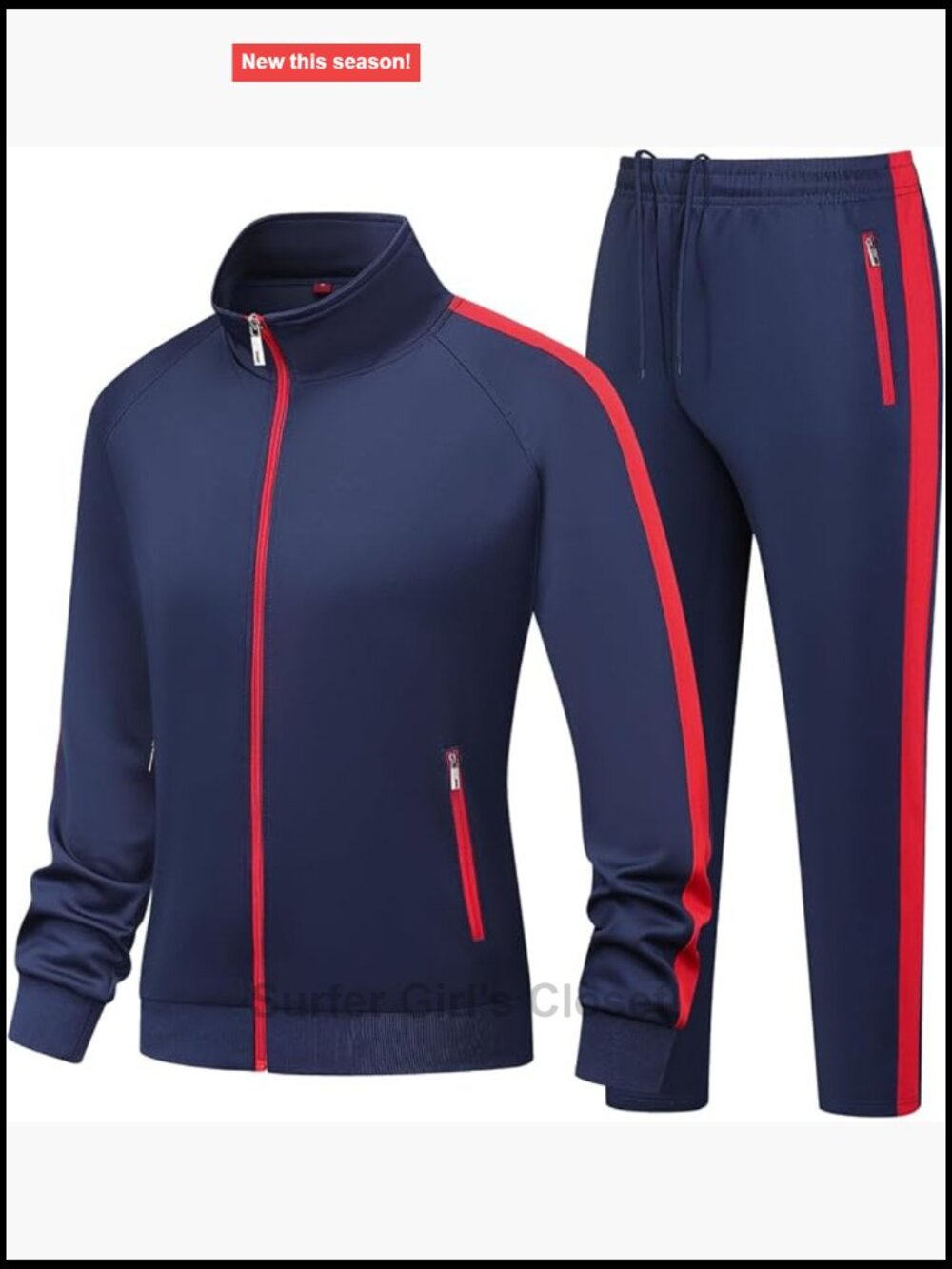 Women's 2-Piece Long Sleeve Full Zip Tracksuit Set Athletic Jogging Suit